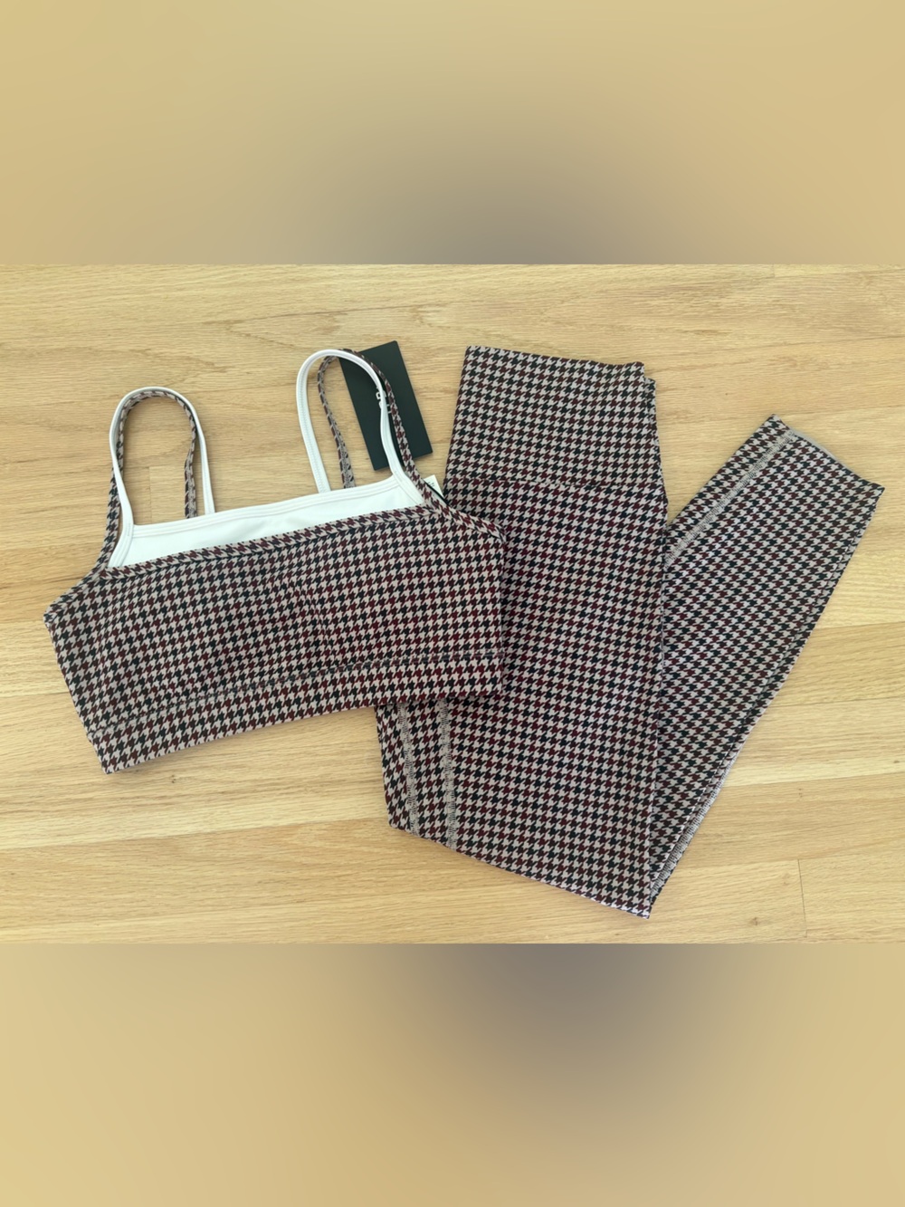 A&F YPB Houndstooth studioFLEX Activewear Set